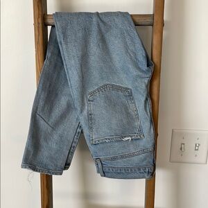 Agolde Blue Cropped Ankle Jeans Classic Wash